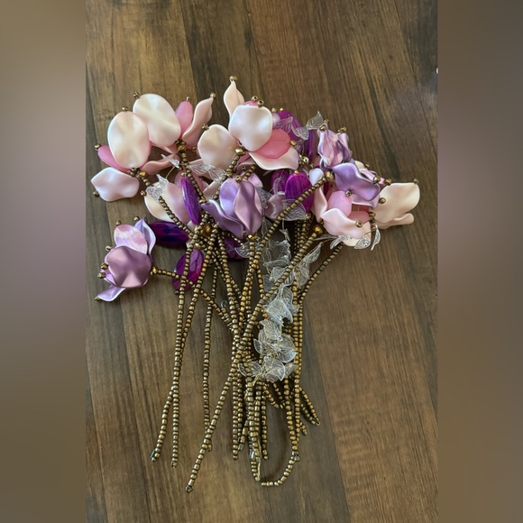 Unique Handmade Artificial Beaded flower stems for Vase - Picture 3 of 3